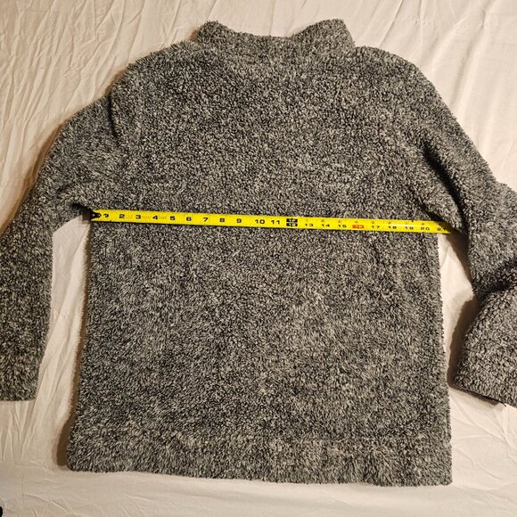 Koolaburra by Ugg, sherpa, pullover, cowl neck, greys, size M - Picture 4 of 10